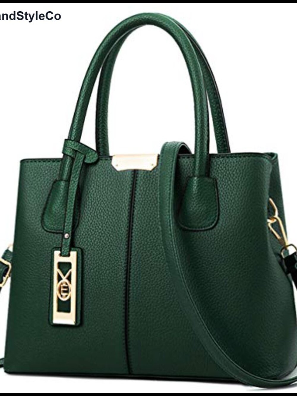 PU Leather Satchel Handbag Top Handle Crossbody Tote Shoulder Purse